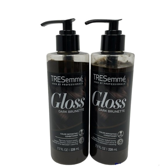 TRESemme Gloss Dark Brunette Color Depositing Conditioner 7.7 Fl Oz  QTY 2 - Picture 1 of 3